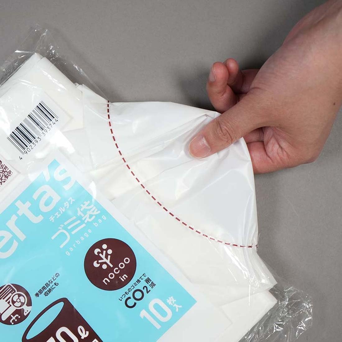 Nippon Sanipak CH74 Cheltas NOCOO in Trash Bags, 1.5 gal (70 L), White Translucent, 31.5 x 35.4 inches (80 x 90 cm), Extra Thick, 0.04 mm (0.04 mm), 10 Sheets