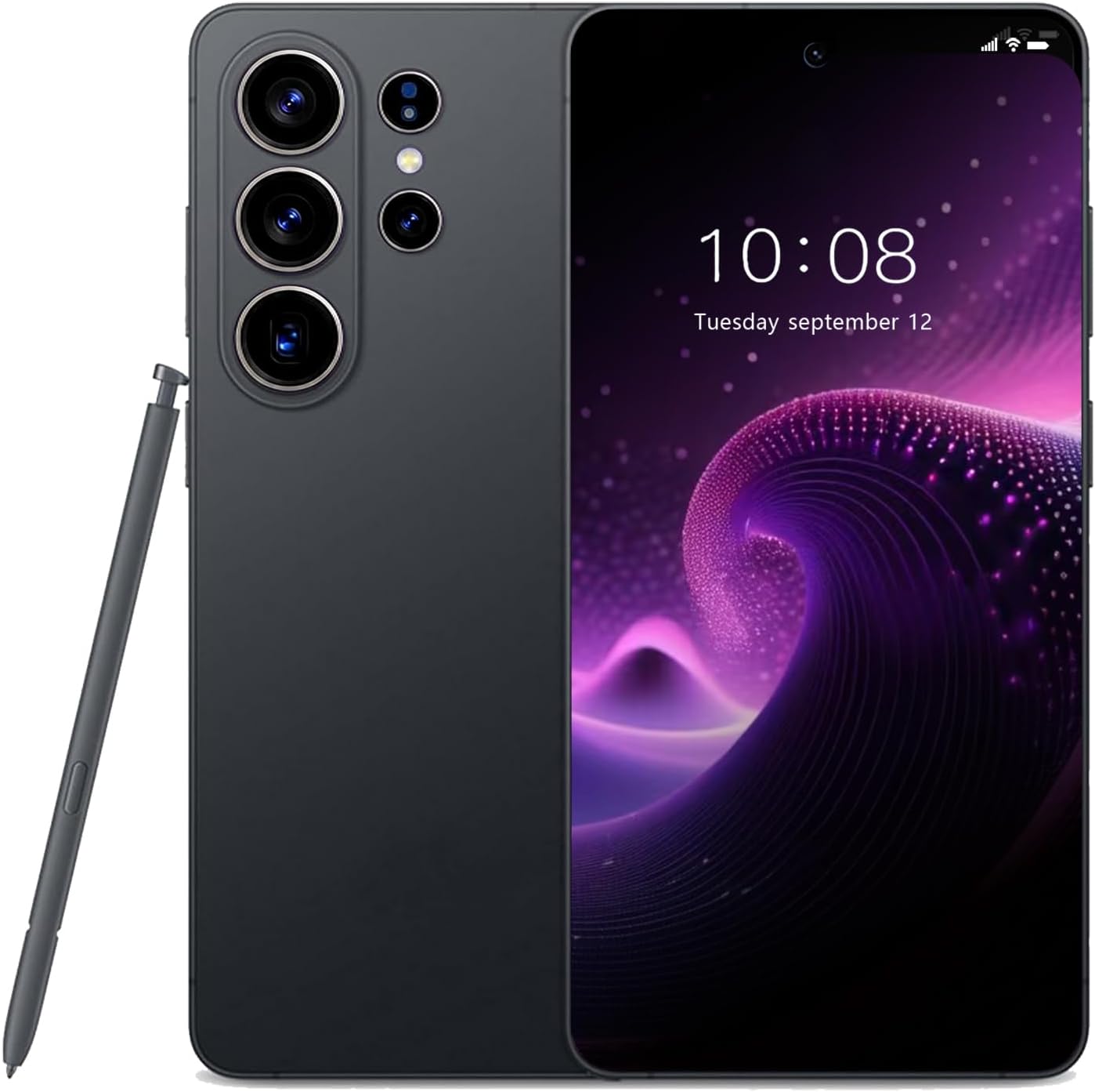 S26 Ultra 5G Unlocked Cell Phones, Build in Pen, 16GB+512GB Octa Core Smartphone, Android 16 Phone, 108MP Zoom Camera, 6.9“ HD +120 Hz Screen, 7000mAh Battery, Dual SIM, Face Unlock-Black