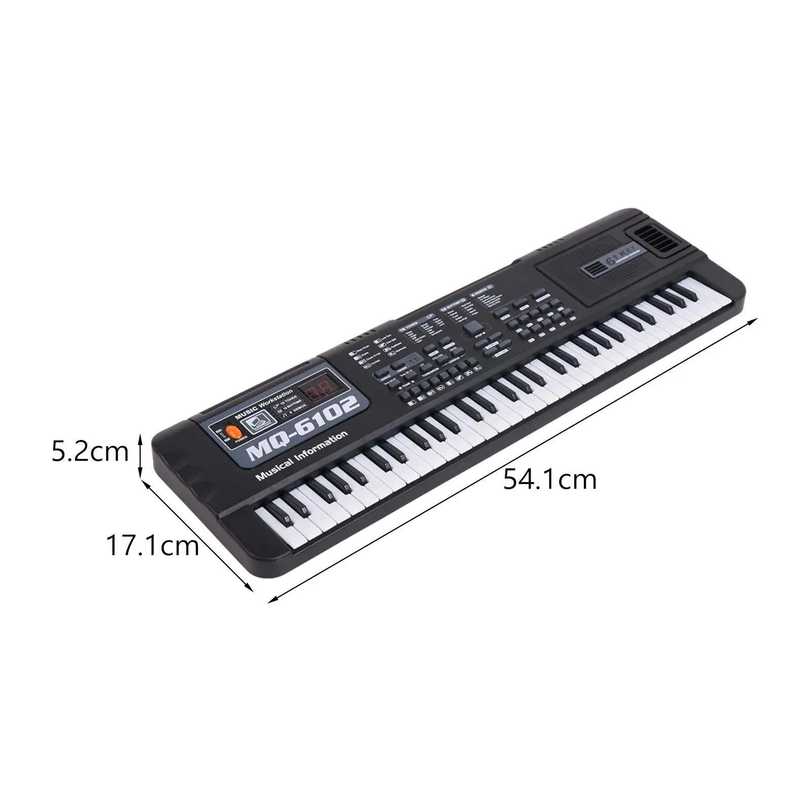 Pianino Elektroniczne 61 Klawiszowe Pianino Elektroniczne Klawiatura Cyfrowa Praktyczna Profesjonalna Wydajność