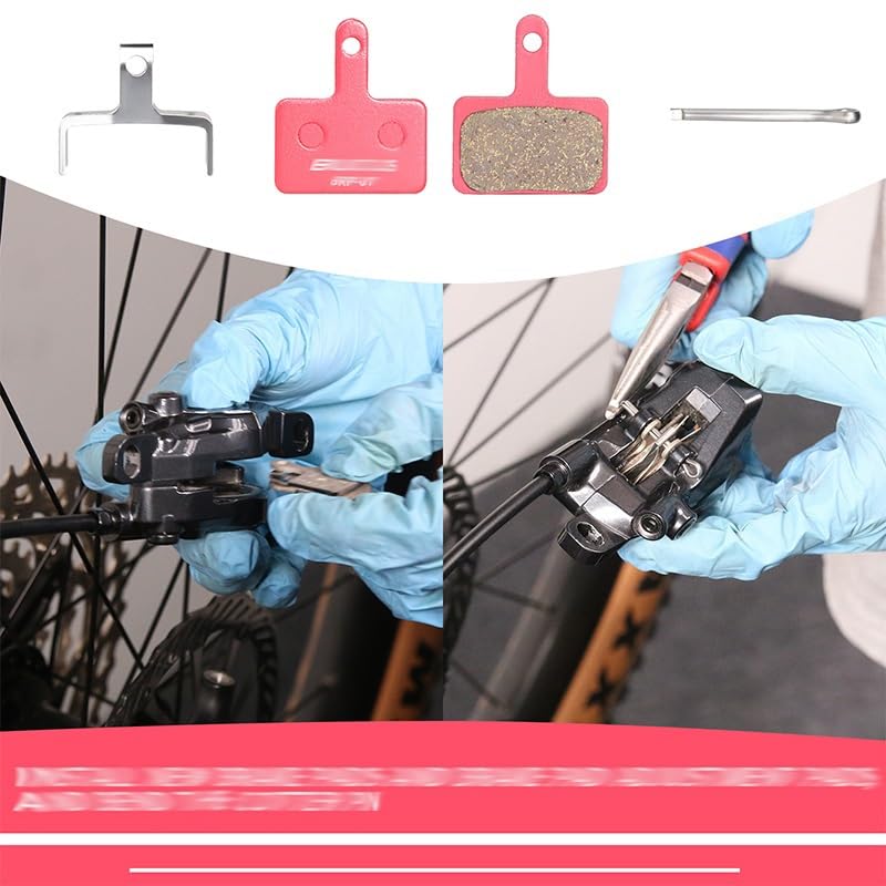 Hydraulische Scheibenbremsbeläge für Fahrräder, kompatibel mit MT200, Metall-Bremsbeläge, Metall, Rennrad, Mountainbike, kompatibel mit B01S, B03S, B05S (Mult-Metalli, 10 Paar)