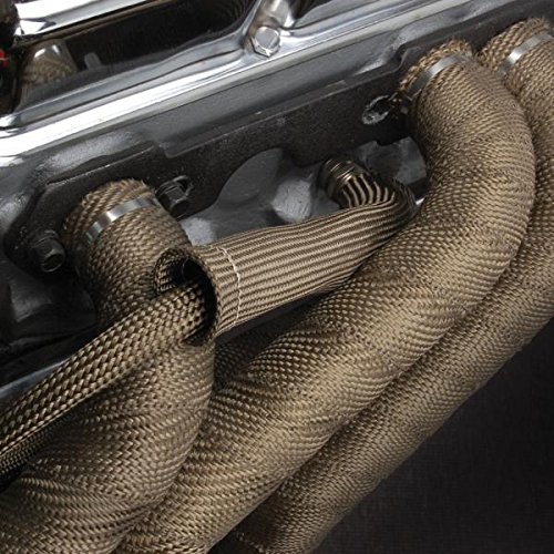 Design Engineering 010126 Titanium 1" X 50' Exhaust Heat Wrap With Lr Technology #TOP1