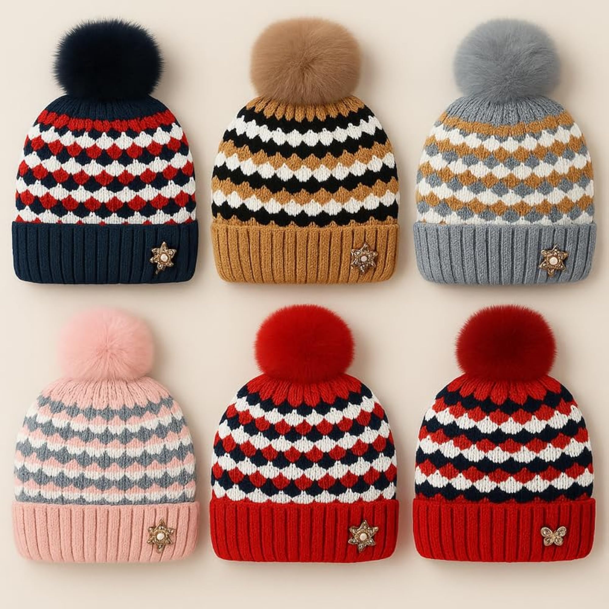 Luxe Woolen Beanie for Women, Cozy Winter Cap