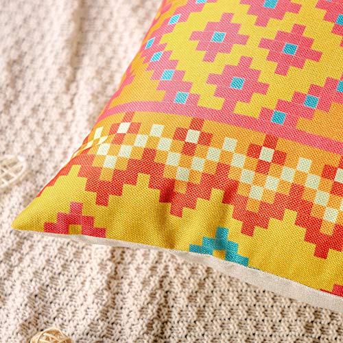 Artscope 6er-Set Dekorativ Kissenbezug 45 x 45 cm, Polyester Leinen Kissenbezüge Dekokissen Kissenhülle Set Kissen Fall… – Bild 6