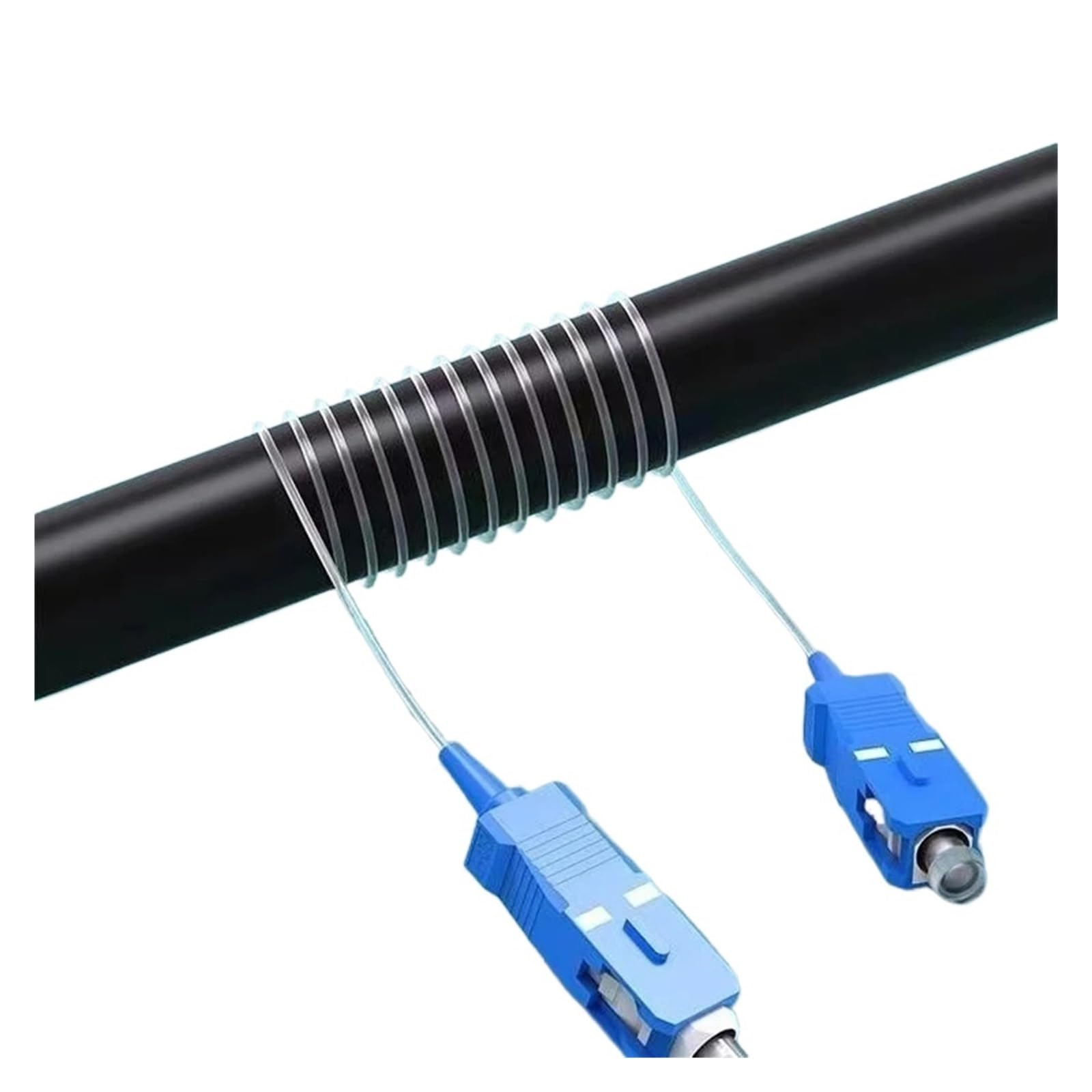 Cable invisible SC/UPC, latiguillo de fibra óptica monomodo G657A2, insensible a las curvaturas, diámetro de 0,9 mm, 1000 Mbps(80 Meter)