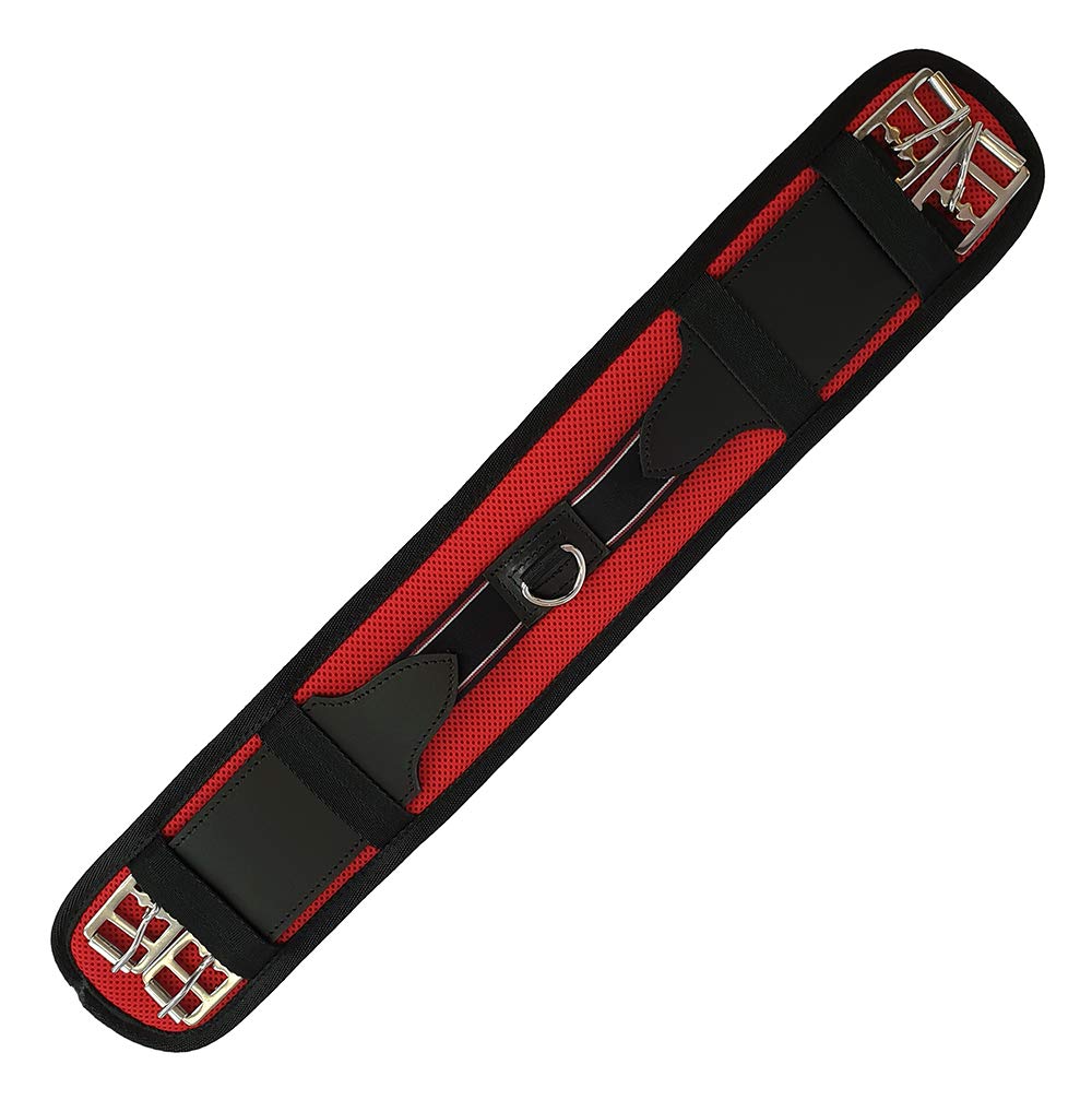 A&M Reitsport Selle de randonnée sans arbre Liberty Noir/rouge + accessoires