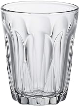 Duralex Made in France Provence Glass Tumbler Drinking Glasses, 3.13 ounce - Set of 6, Clear