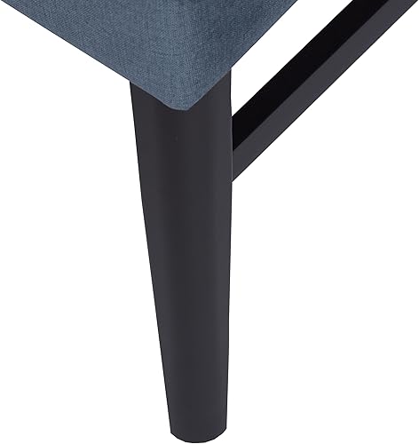 Miniatura 12 de Roundhill Furniture Wendell - Juego de 2 sillas de comedor tapizadas contemporáneas, color azul