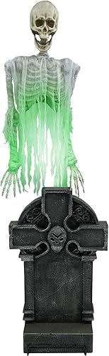 Miniatura 106 de Haunted Hill Farm Hartley The Sitting Scare Clown de Tekky, animatrónico de Halloween activado por movimiento para decoración de bromas de fiesta