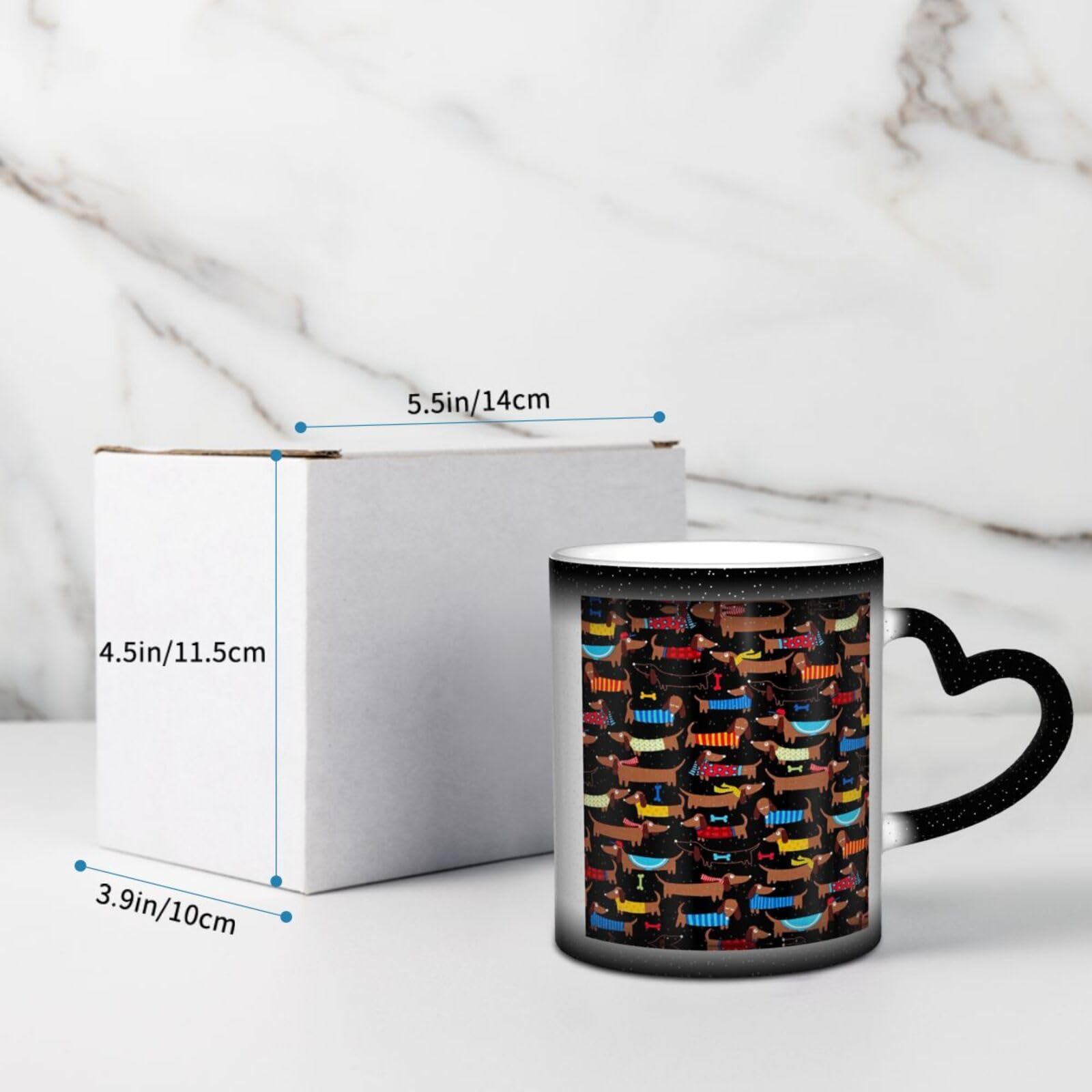 Set personalizzato di 2 sottobicchieri quadrati in ceramica con fondo