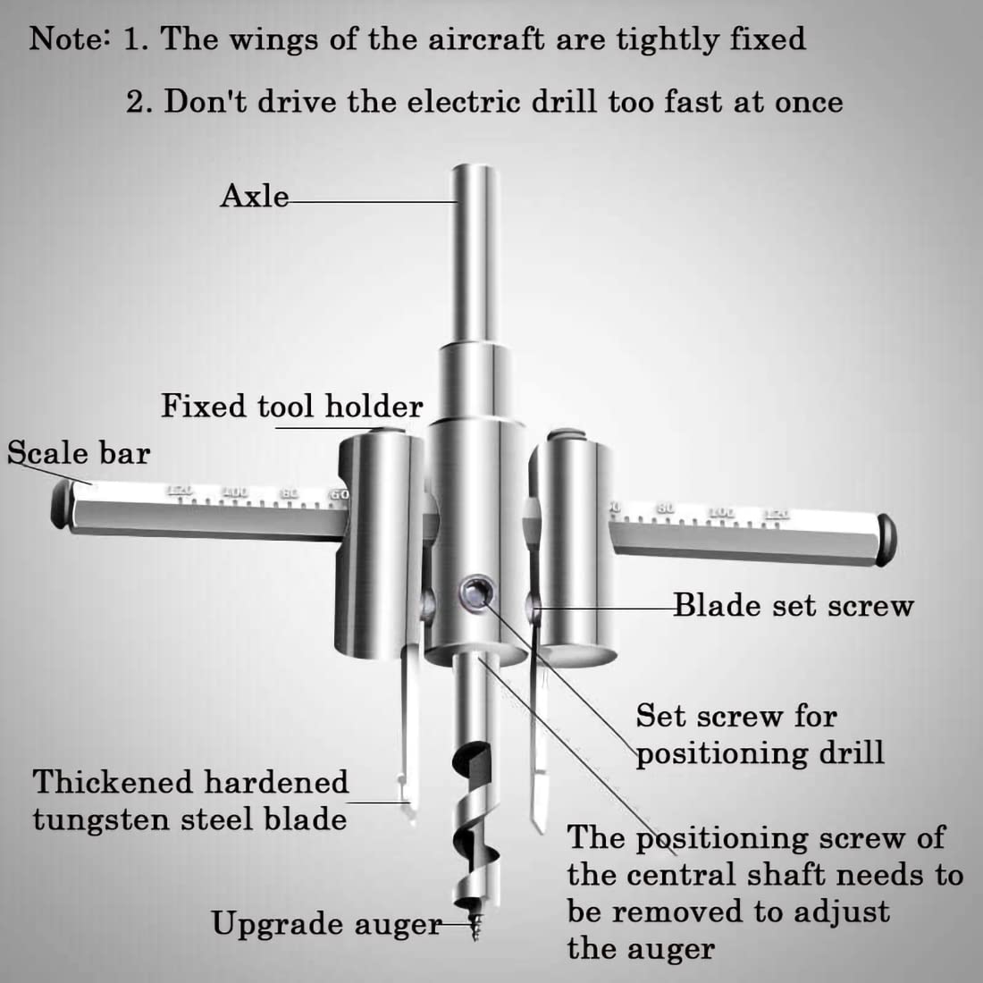 Taglierina Circolare Compasso Regolabile 30-400mm - Per Cartongesso E Legno, Strumento Professionale - Foto 8