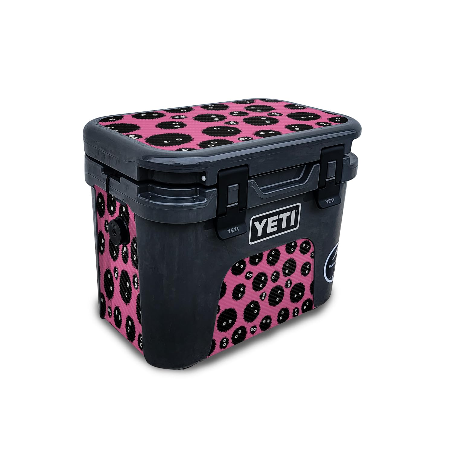 Carbon Fiber Skin Compatible with Yeti Roadie 15 Hard Cooler - Soot Sprites - Premium 3M Vinyl Protective Wrap Decal Cover - Easy to Apply | Crafted in The USA by MightySkins