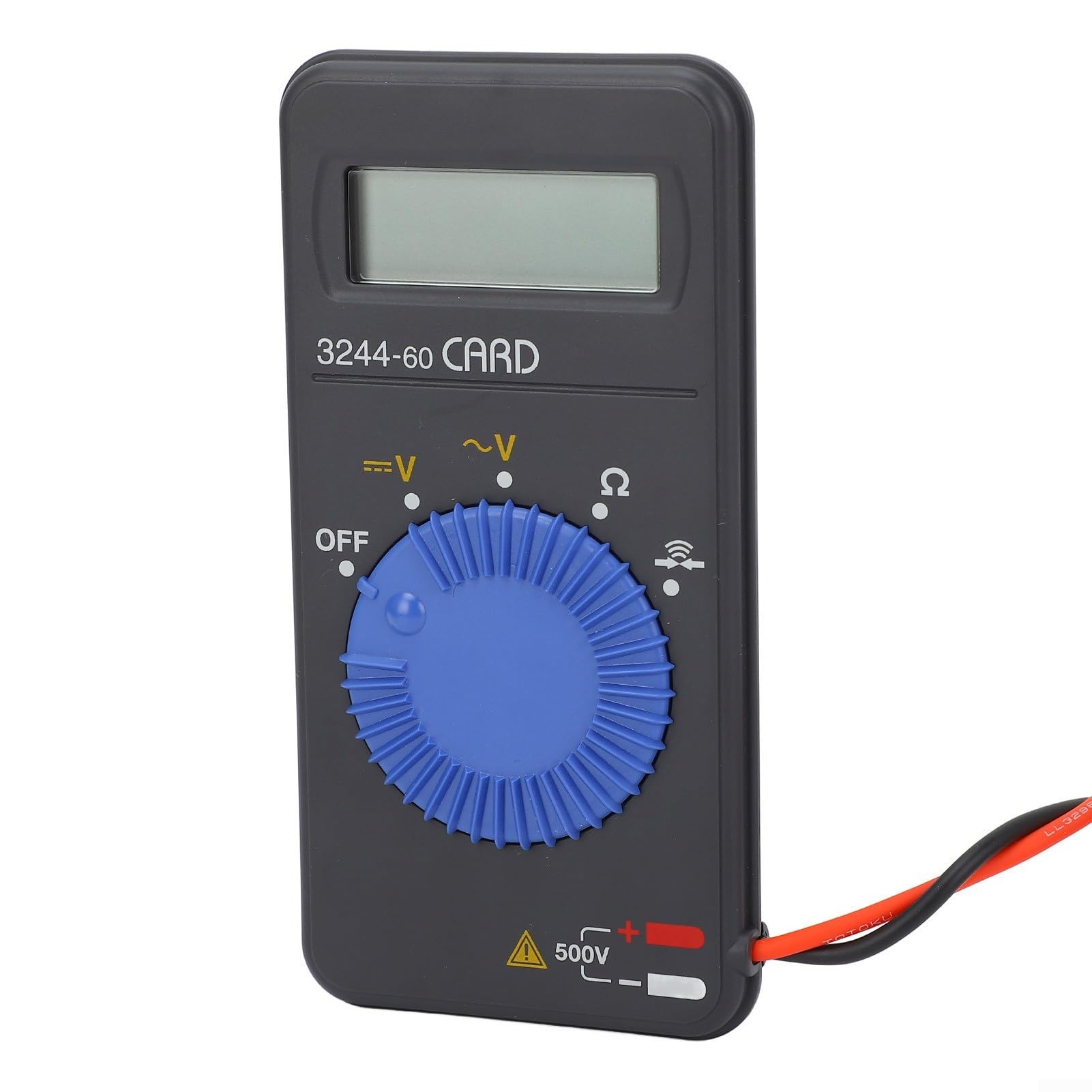 Multimetro per schede 3244-60 con test di isolamento, punte di misurazione da 15 mm per prese profonde, display LCD digitale, protezione da cortocircuito, con borsa per il trasporto e cavo