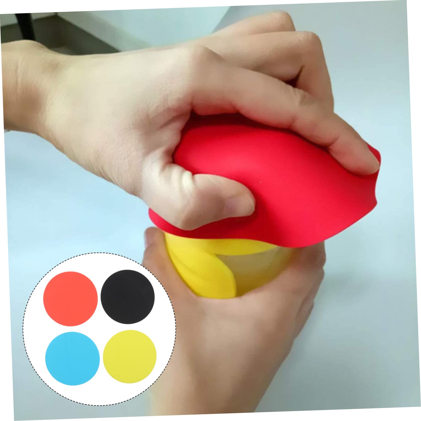 SOLUSTRE 4pcs Silicone Non-Slip Mat Non Slip Jar Opener Kitchen Accessory Can Bottle Round Pad Our Utensil Holder for Stove Kitchen Utensil Holder Silicone Coasters