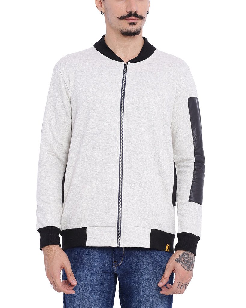 cahoot Men's Cream Zipper Cotton Jacket-picture-33