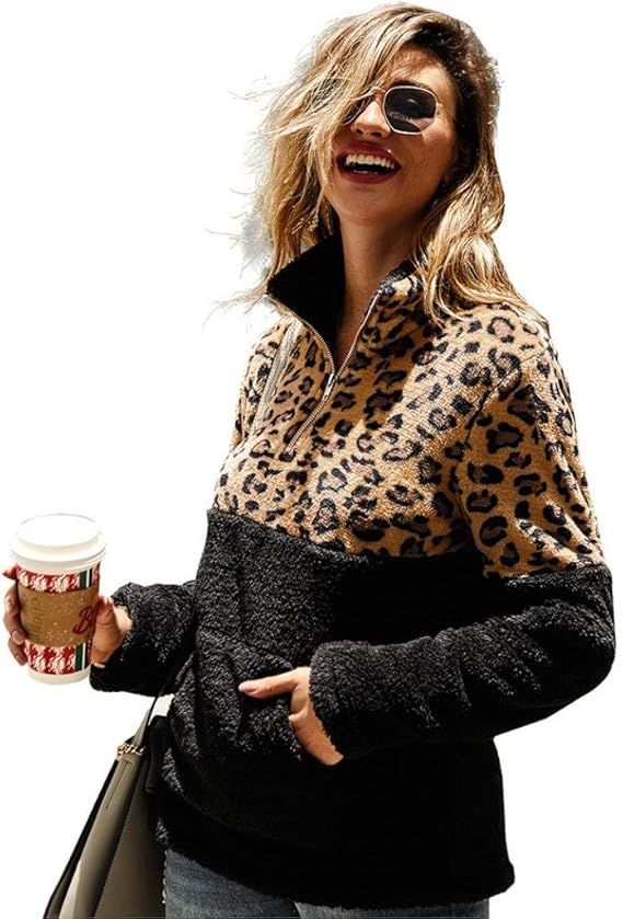 cheetah sherpa jacket