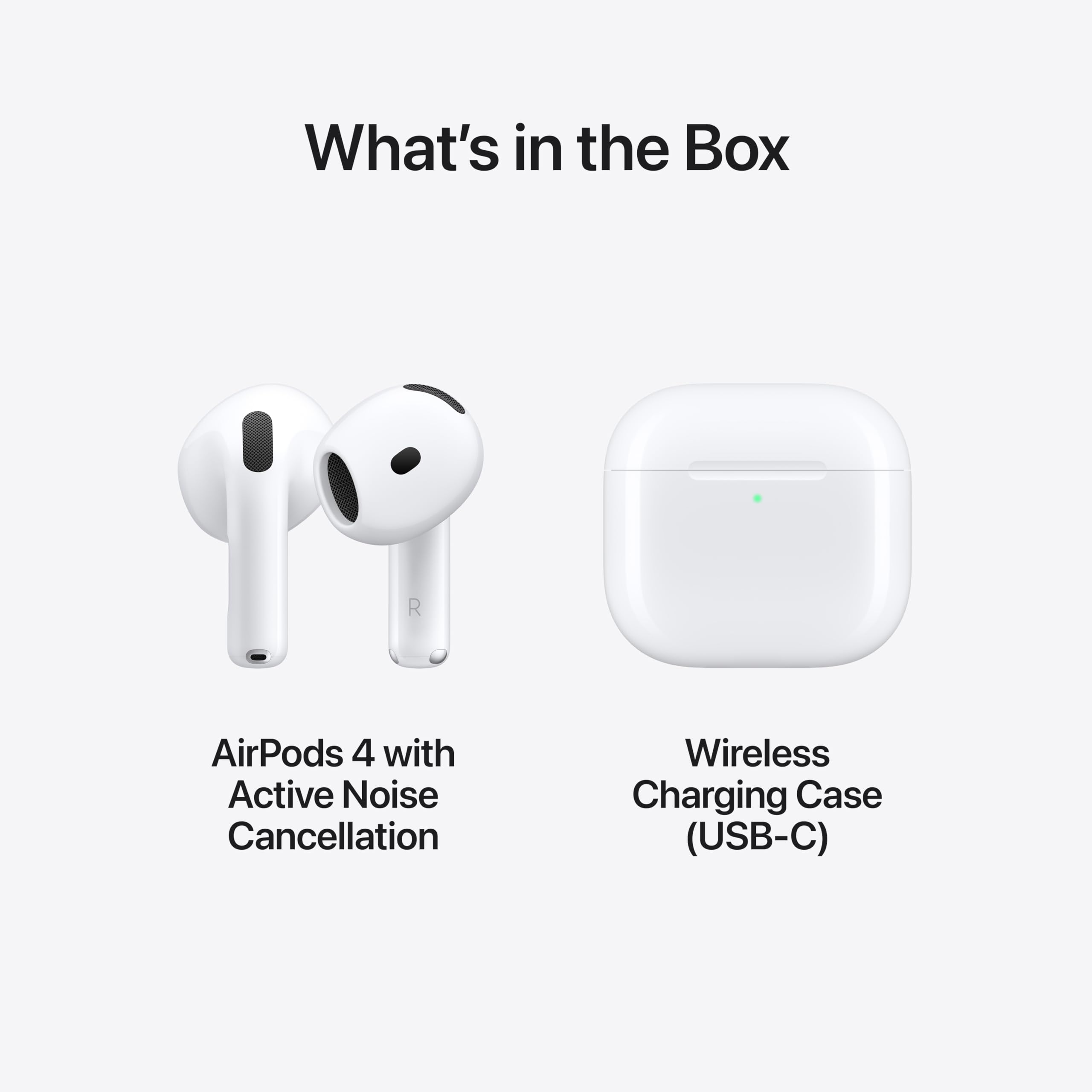 Refurbished) Apple AirPods 4 Wireless Earbuds, Bluetooth