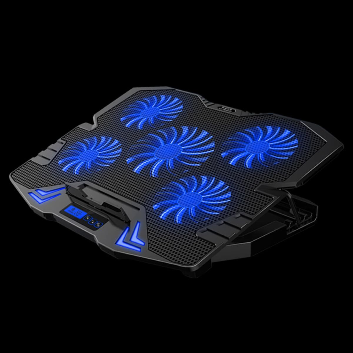 Base Raffreddamento Laptop con Ventole Silenziose Superficie Resistente Supporto Regolabile Inclinato per Dissipazione Del Calore Alimentazione USB Adattatore Antiscivolo Design