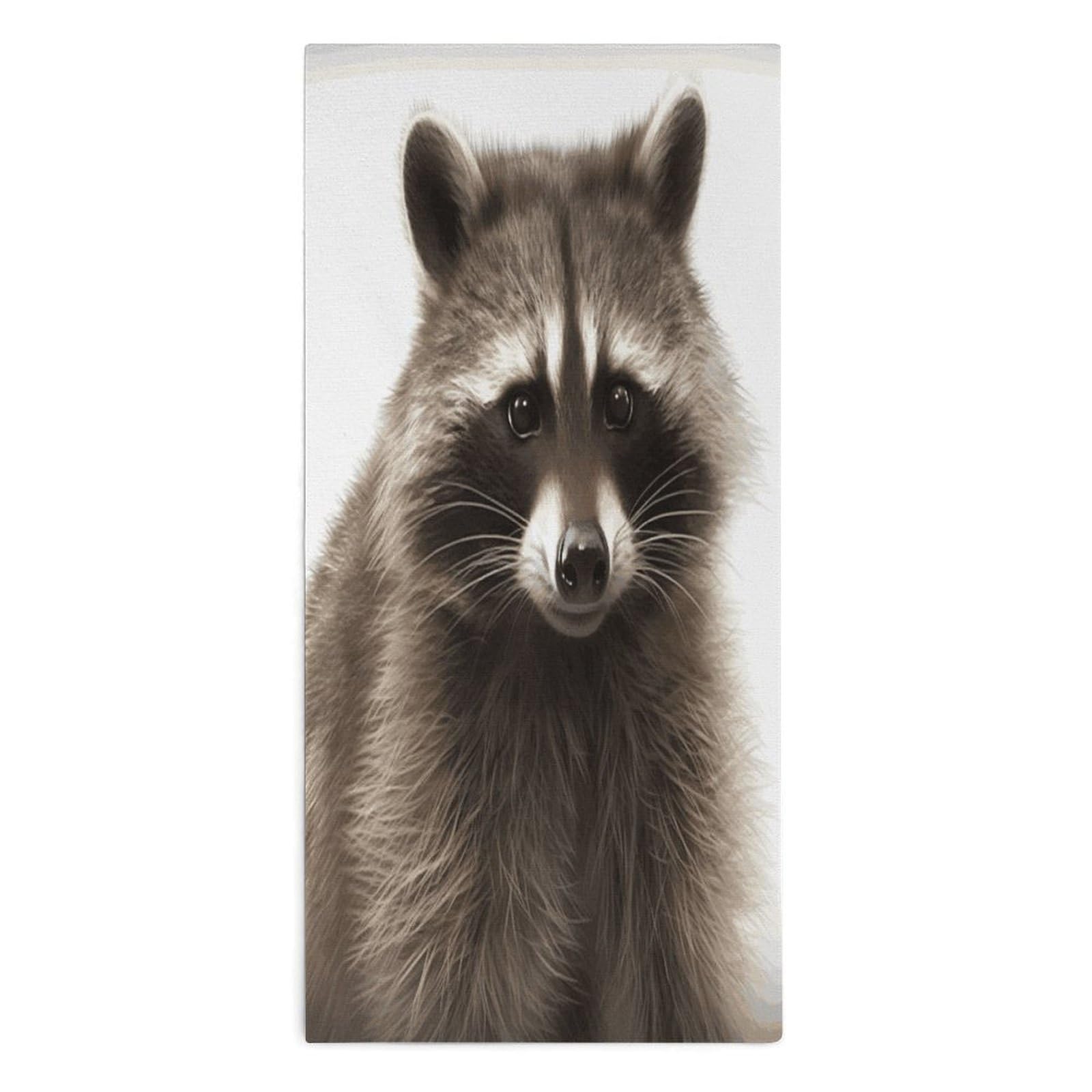 Btcowzrv Style Hairy Raccoon Bath Towel Beach Towels Shower Towel