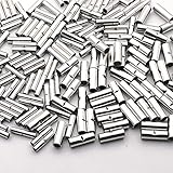 300Pcs Non-Insulated Butt Connectors 22-18AWG 16-14AWG 12-10AWG Gauge Seamless Uninsulated...