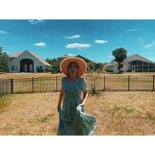 Zattcas-Womens-Summer-Casual-Short-Sleeve-Bohemian-Floral-Tiered-Maxi-Dress Zattcas Womens 2023 Spring Summer Smocked Tiered Boho Floral Long Maxi Dresses Casual Short Sleeve Modest Flowy Church Maternity Wedding Guest Dress Mauve S