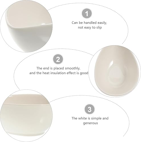 Miniatura 4 de Hemoton 5 piezas de lágrima aperitivo cuchara degustación plato asiático cuchara postre plato de lágrima servir tazas platos mini aperitivo