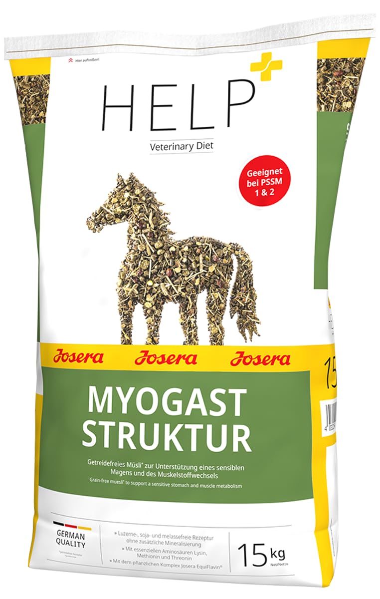 Josera Pferd Help MyoGast Struktur 15 kg/Getreidefreies Müsli/zur Unterstützung eines sensiblen Magens und des Muskelstoffwechsels