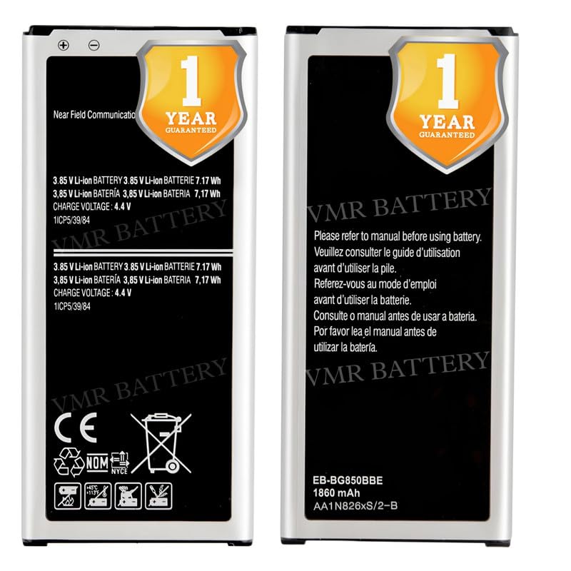 Image of Original EB-BG850BBE Battery Compatible for Samsung Galaxy Alpha (G850, G850A, G850F, G850FQ, G850K, G850L, G850M, G850S, G850T, G850W, G850Y, G8508S) - (1860mAh) - 1 Year Warranty K7