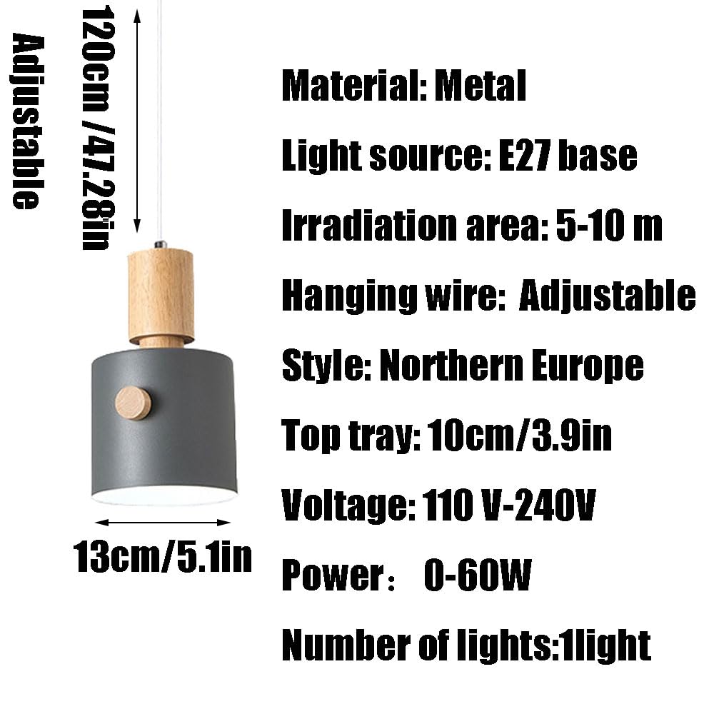 E27 Base Ceiling Lamp, Nordic Style Iron Pendant Creative And Personalized Hanging Light Lampshade, Flush Mount Single Head Chandelier, Balcony Restaurant Decoration Lighting Fixtu(White)