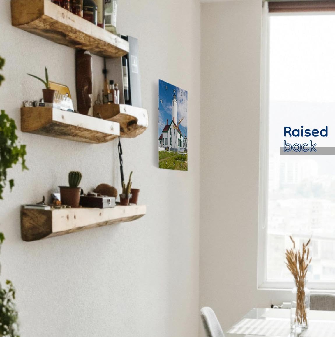 USA 時計付き壁掛けラック