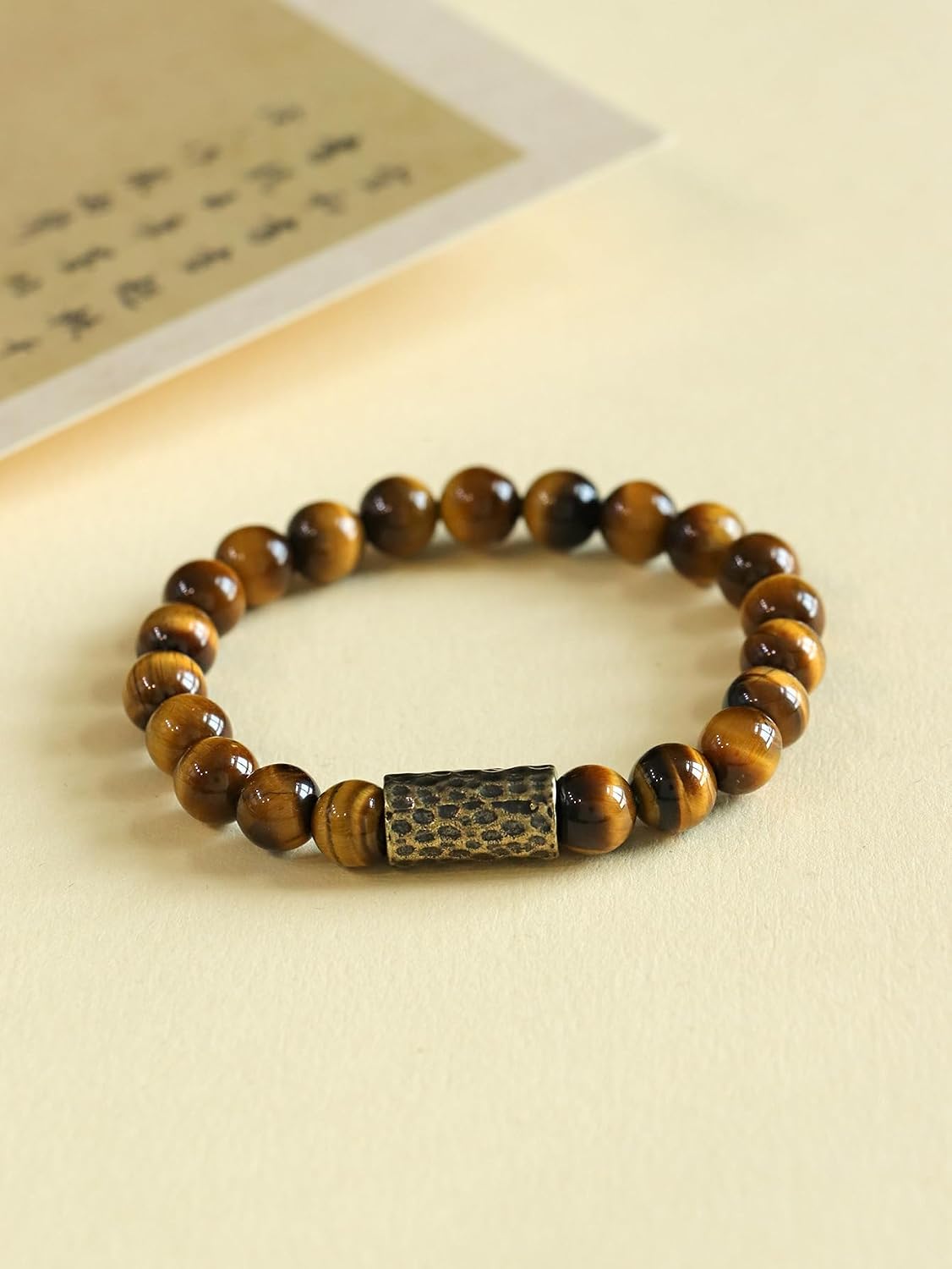 Tiger Eye Bracelet Men Women Natural Stone Bracelets 8/10 mm Tiger Eye Round Beads Stretch Bracelets Jewelry