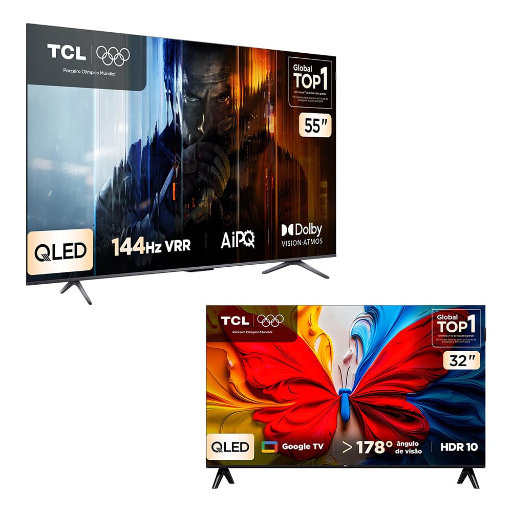 Combo Smart TV TCL 55 QLED 4K P8K WiFi 144Hz 55P8K e Smart TV TCL