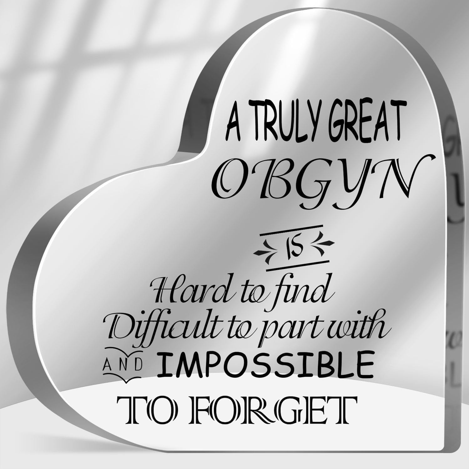 A Truly Great OBGYN Hard to Find Sign Acrylic Obstetrics Doula Thank You Gifts Appreciation Keepsake Gifts for Ob Doctor Nurse Obstetrician Coworker Desk Home Decor Sign Plaque 6 x 6 inch