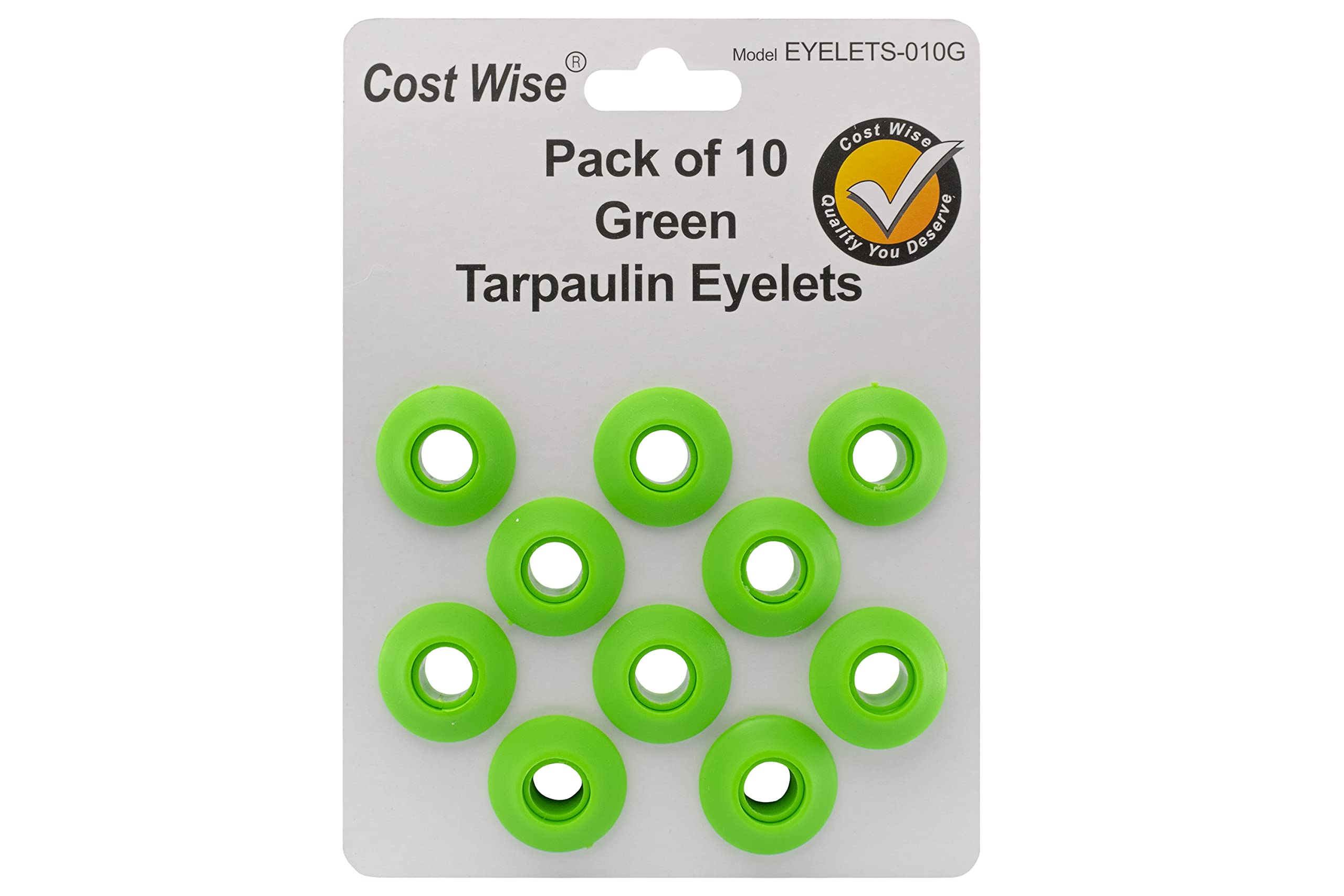 Cost Wise Green Replacement Eyelets/Grommits For Tarpaulin And Other Sheeting