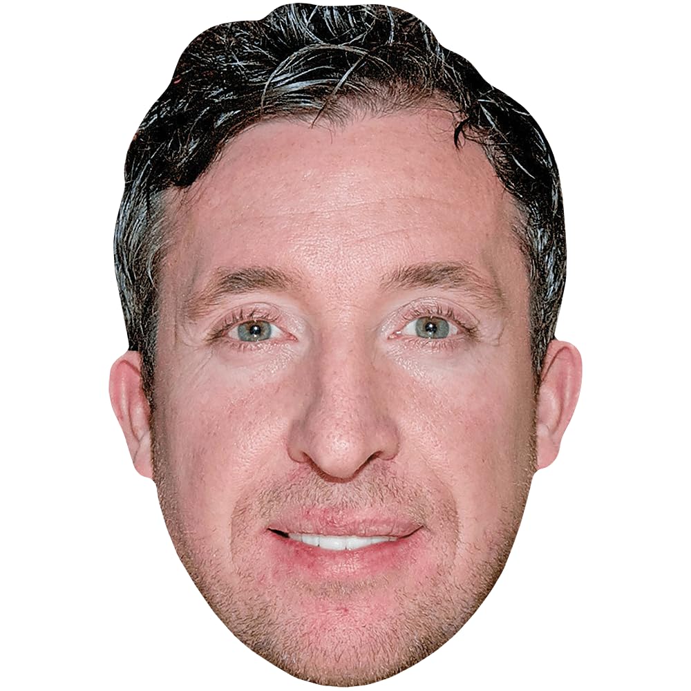 Robert Fowler (Stubble) Celebrity Mask, Flat Card Face, Fancy Dress Mask