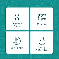 Vista 4 de GUSTO 50 vasos rojos desechables de plástico para fiestas, eventos y uso diario (paquete anteriormente cómodo)