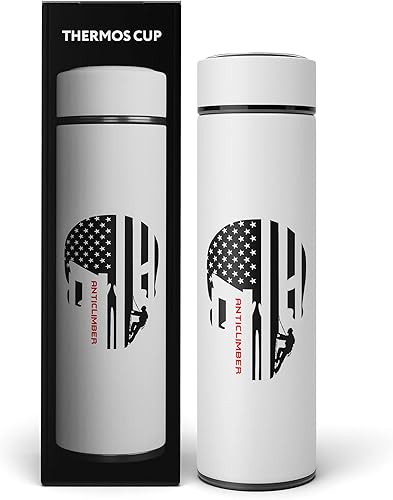 Miniatura 1 de Termo para café y té con infusor de té, termo de 15 onzas, botella de agua, termo para bebidas calientes y frías, termo para bebidas calientes