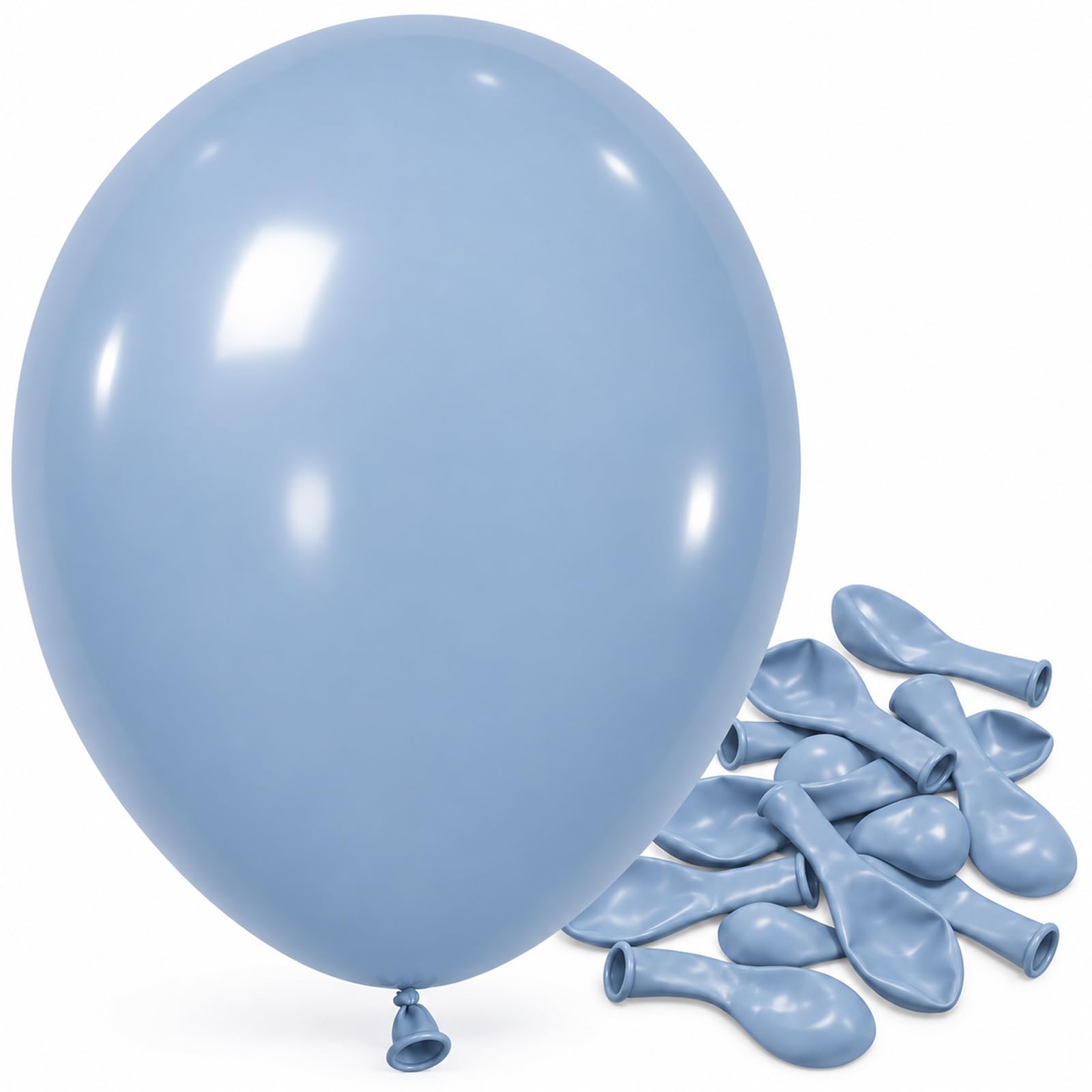 Jobkoo Peacock Blue Balloons 5 Inch, Mini Small Turquoise Teal Blue Balloon