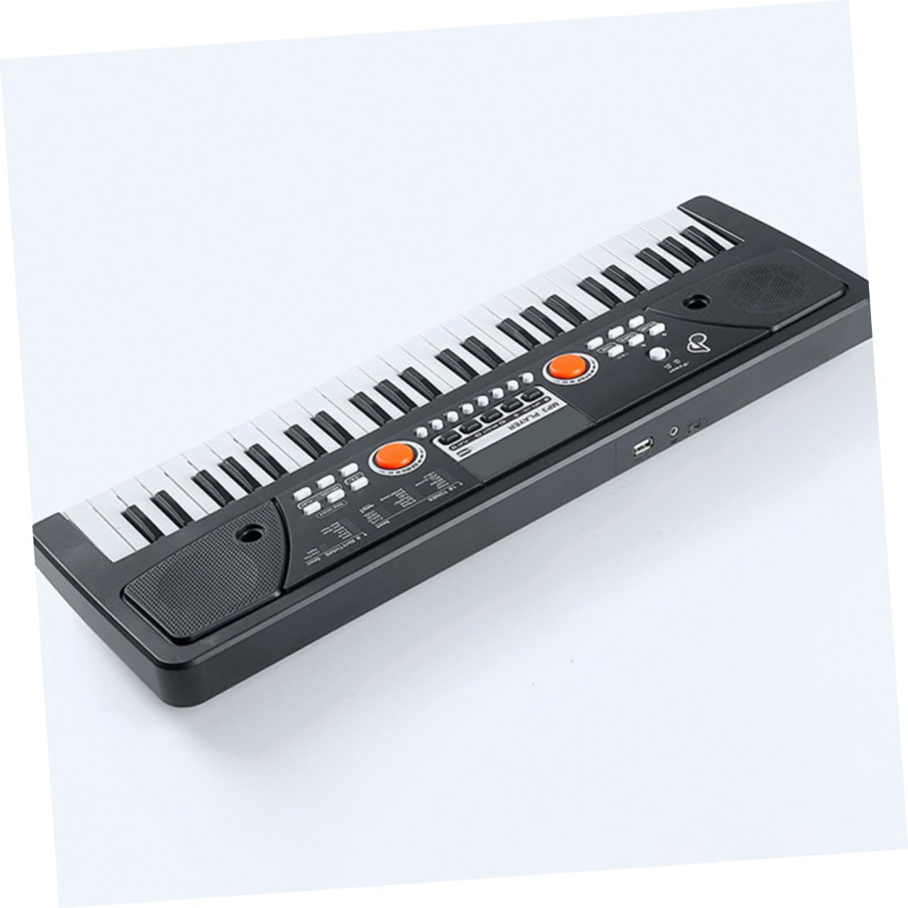 Piano Electrónico Infantil de Plástico de 49 Teclas con Micrófono Juguete Musical Educativo Multifuncional y Cumpleaños para Aprendizaje