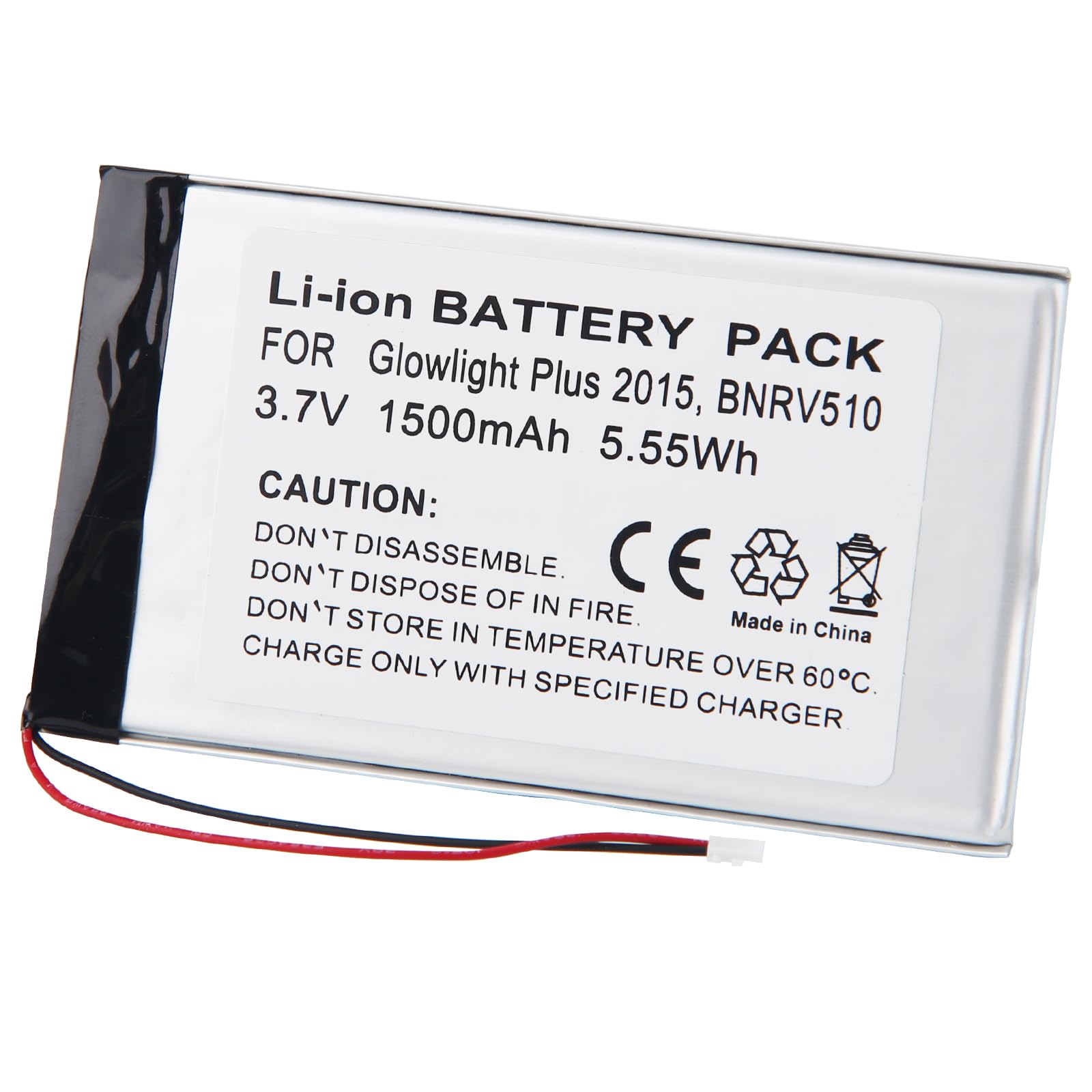 CHUNGAIL Batteria compatibile per Barnes Noble PR-285083 per Barnes Noble BNRV510 Nook Glowlight Plus 2015, KOBO Glo HD (1500 mAh, 3,7 V, Li-Polymer)