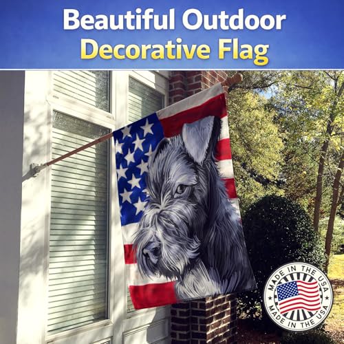 Kerry Blue Terrier drapeau de maison en toile multicolore grand format