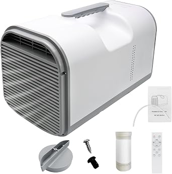 4095 BTU Portable Camping Air Conditioner, 420W 3-in-1 Compact Camping AC Unit for Indoor & Outdoor Use, Fast Cooling Solution for Tent, RVs, Trucks, Vans, Cars, Small Warehouses and Pet Houses