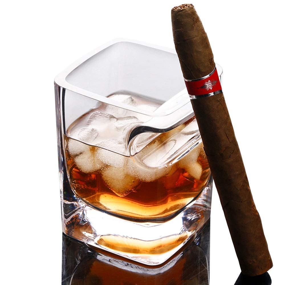 Buy Continuer Whisky Glass With Cigar Holder Wine Glass 14 Oz 320ml