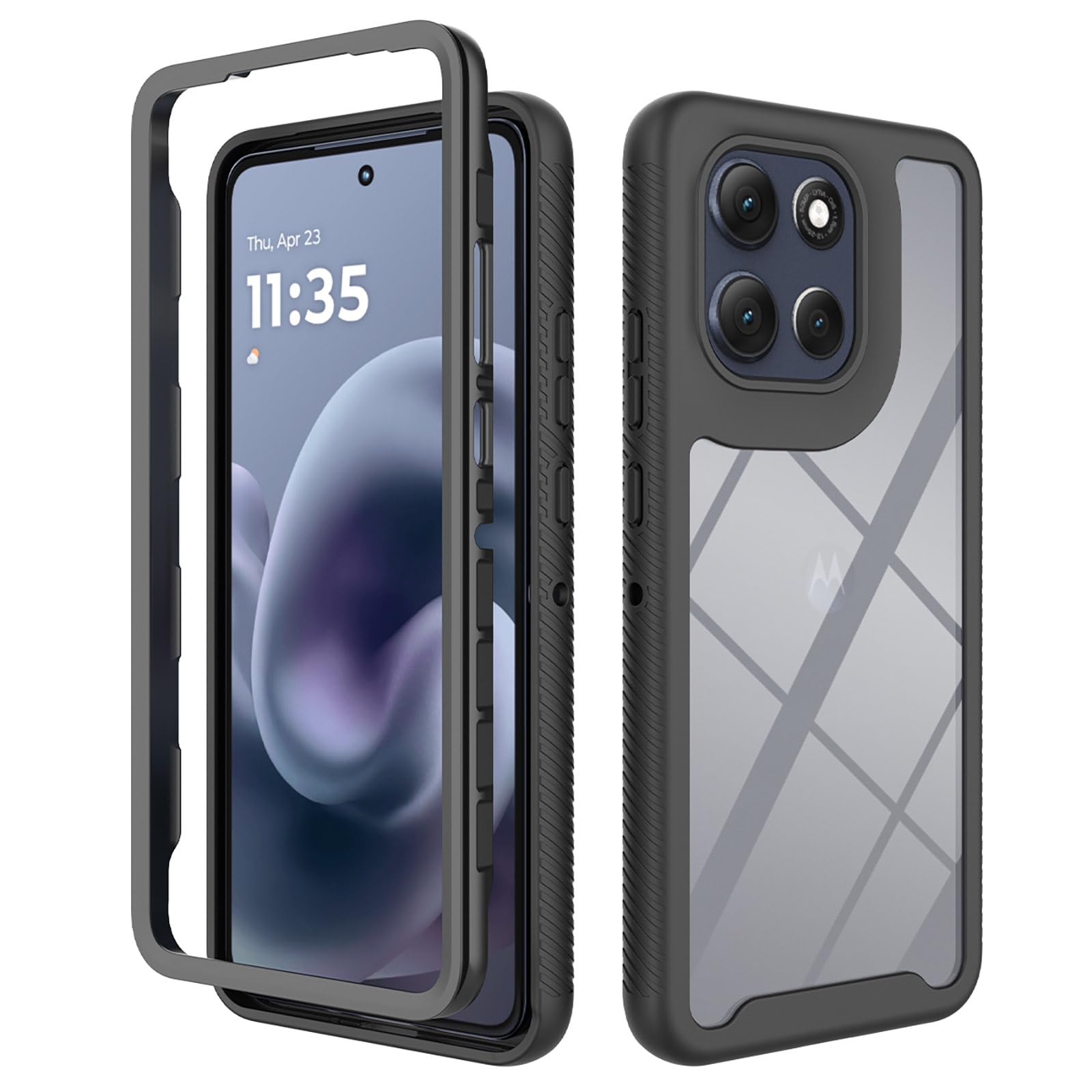 Cherrry – Custodia Fondina Ibrida Antiurto Per Motorola Moto G6 (2018) Con Clip E Kickstand - Foto 2