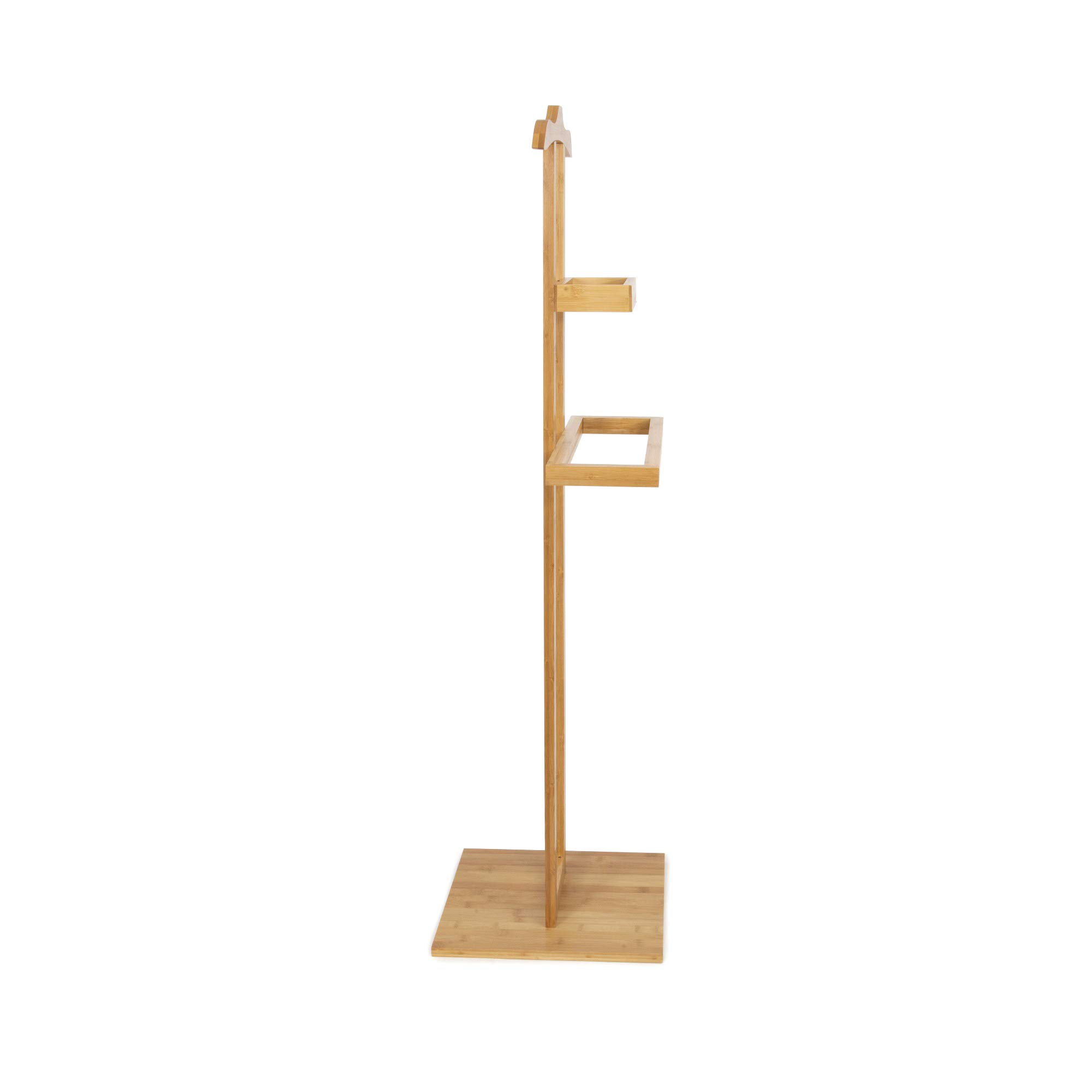 Compactor Perchero para Ropa y Accesorios, Bambú, Dim.: 44.5 x 32 x 32 x 32 x Al. 115 cm (Base 32 x 32 cm), RAN6987