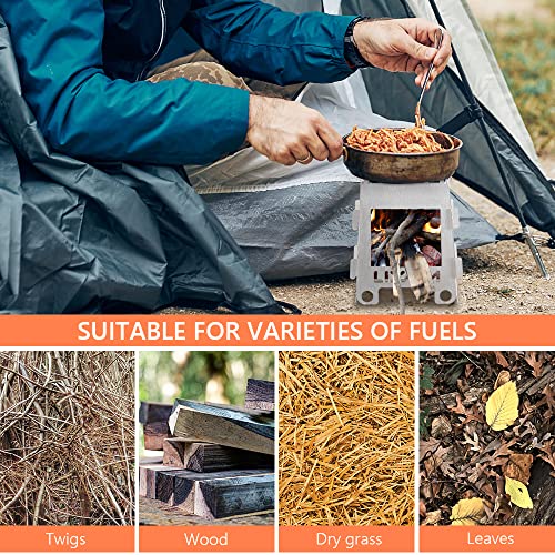 Lixada Camping Stove Wood Burning Stoves Portable Backpacking Stove Stainless Steel Alcohol Stove For Outdoor Camping Hiking Backpacking Picnic Bbq #TOP4