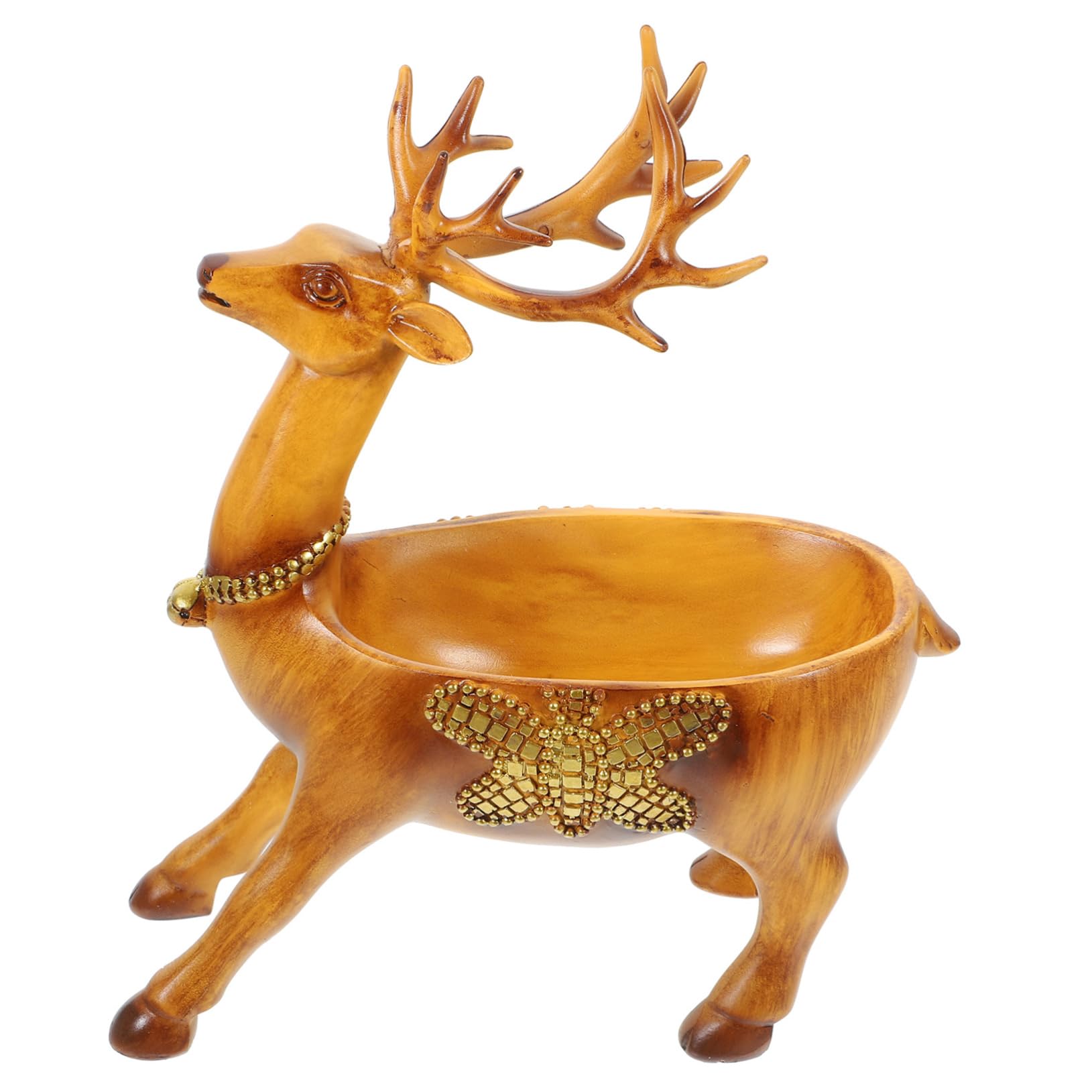Organiseur de bijoux cerf résine Cabilock rangement bibelots et décoration de table moderne