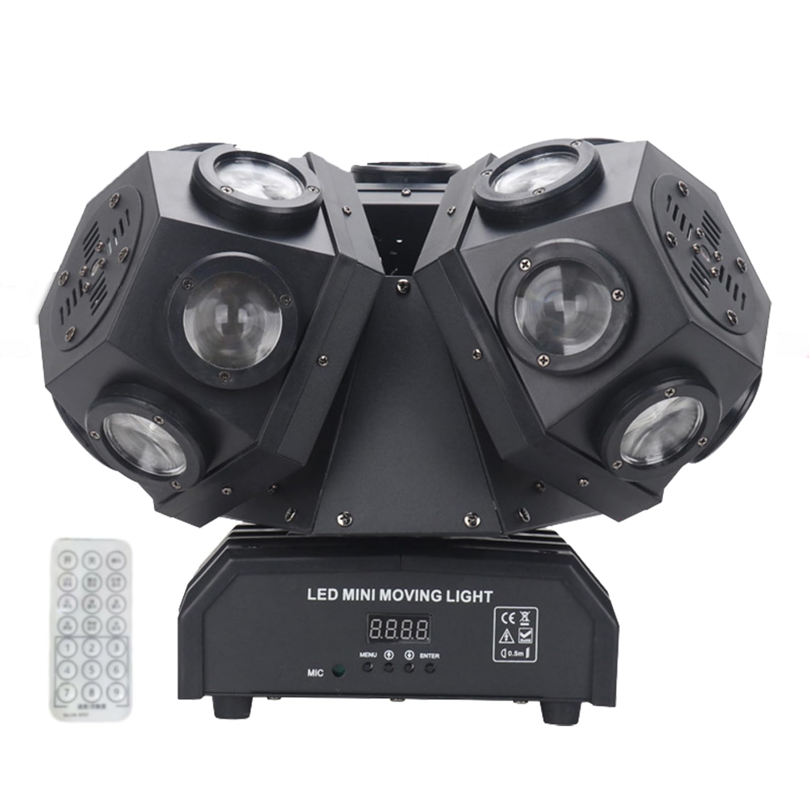 220w LED Trójgłowicowa Lampa Dj-Ska, 360° Obrotowa Wiązka światła, światło Rgb Trójkolorowe, 4 Metody Sterowania, Pilot Zdalnego Sterowania, Zasięg 100 M, Na Imprezy, Do Klubów I Na Sceny