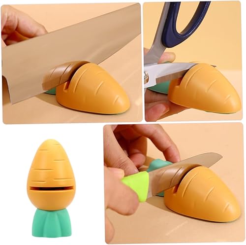 Miniatura 8 de BIUDECO 4pcs Whetstone Safely Sharpener Sharpening Piedra Para Afilar Cuchillos Cutter Sharpeners Spokeshave Safety Sharpener Wet Carrot Outdoor