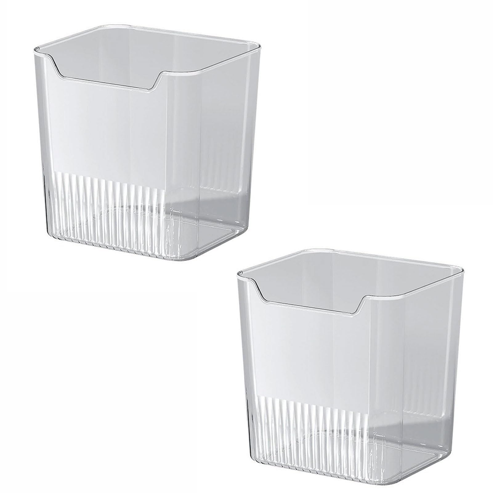 Plastikowe pojemniki do przechowywania na bocznych drzwiach lodówki | 2 opakowania 11,7 x 9 x 12 cm Drzwi lodówki do przechowywania warzyw, owoców, czosnku, imbiru i małych przedmiotów