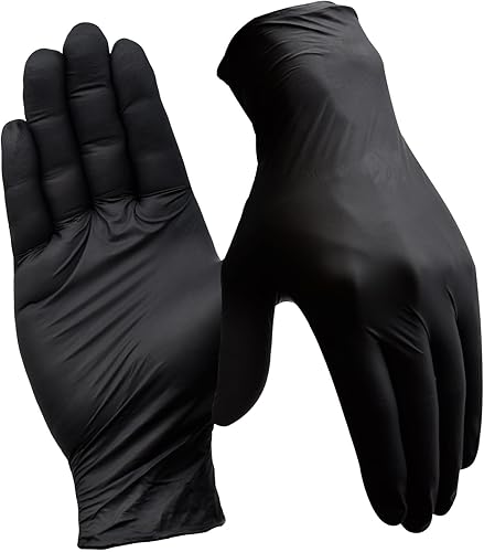 Guantes desechables de nitrilo, sin látex, guantes industriales de limpieza y cocina, sin polvo, no estériles, 4 mil